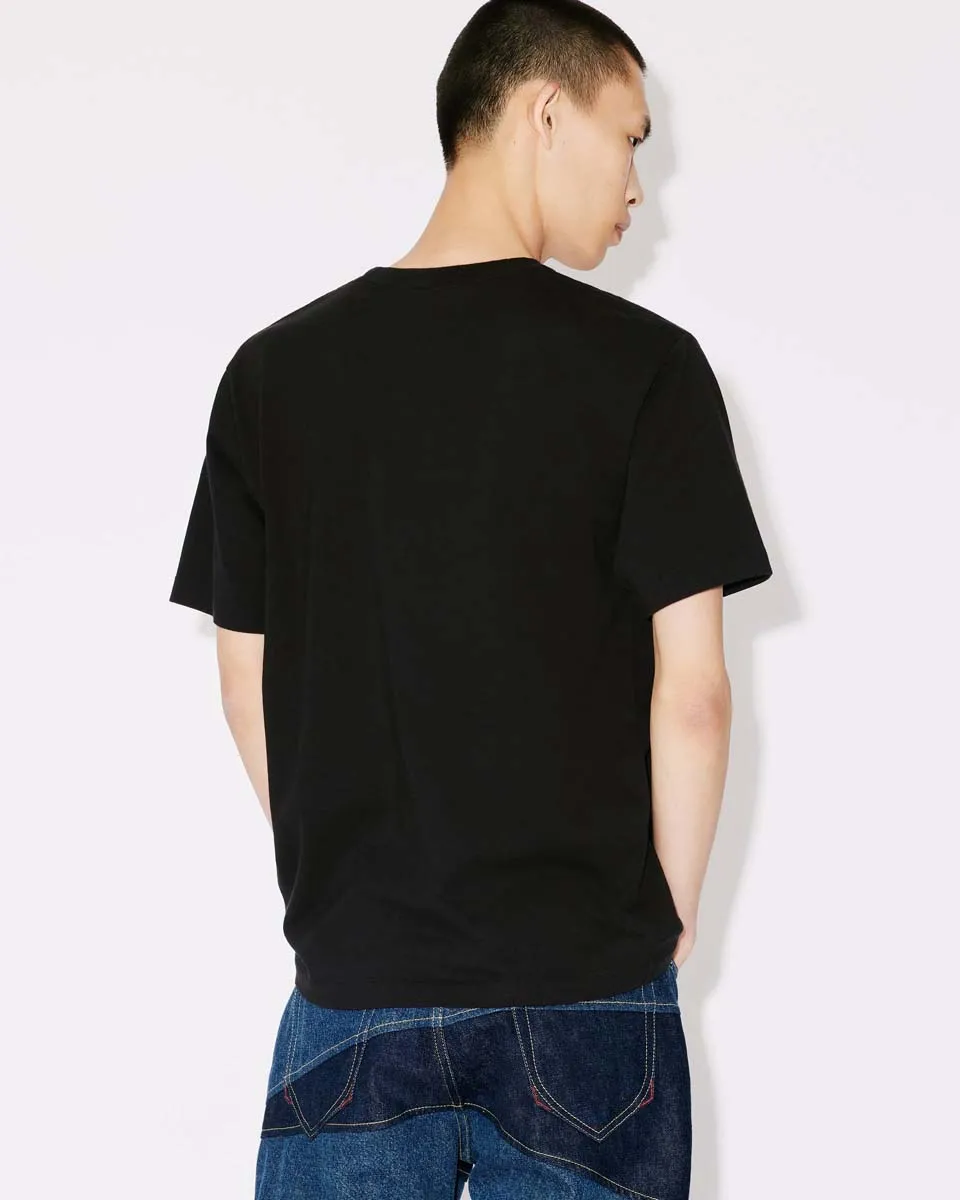 KENZO Giraffe printed cotton T-shirt Color: Black White Apricot Size: M L XL XXL Three standards available Style number: K 80